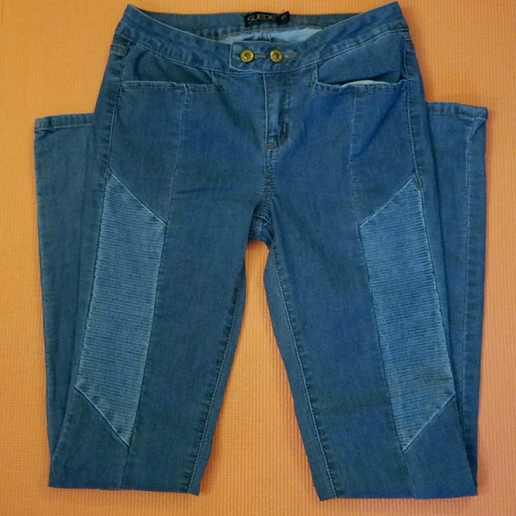 Two Toned Textured Skinnies - Picture 4 of 4